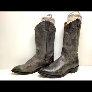 Classic Gray Frye Cowboy Boots! 10M